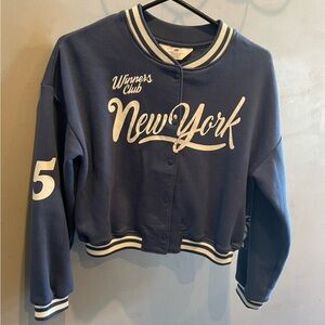 Used- H&M OVERSIZED BASEBALL JACKET (Size US 12/14)